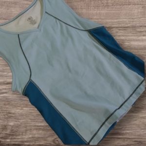 6/$15 Size M Athletic Works performance two-tone blue athletic Tank NWT